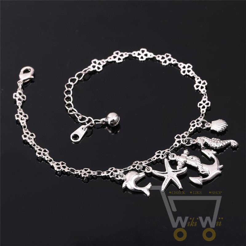 18K Gold /Platinum Plated Anklet Bracelet - WikiWii