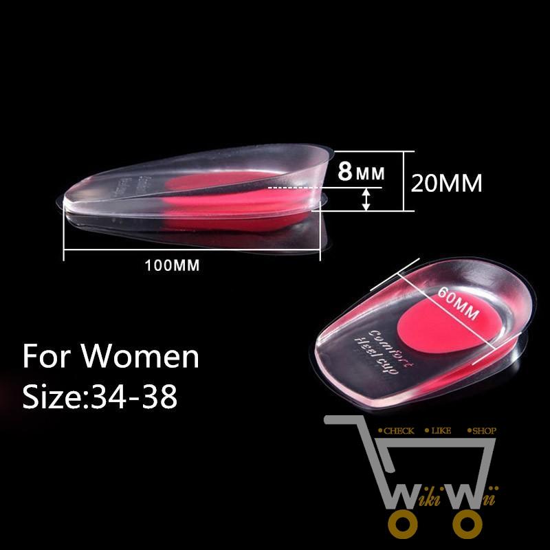 1 Pair Soft Silicone Heel Support Pad - WikiWii