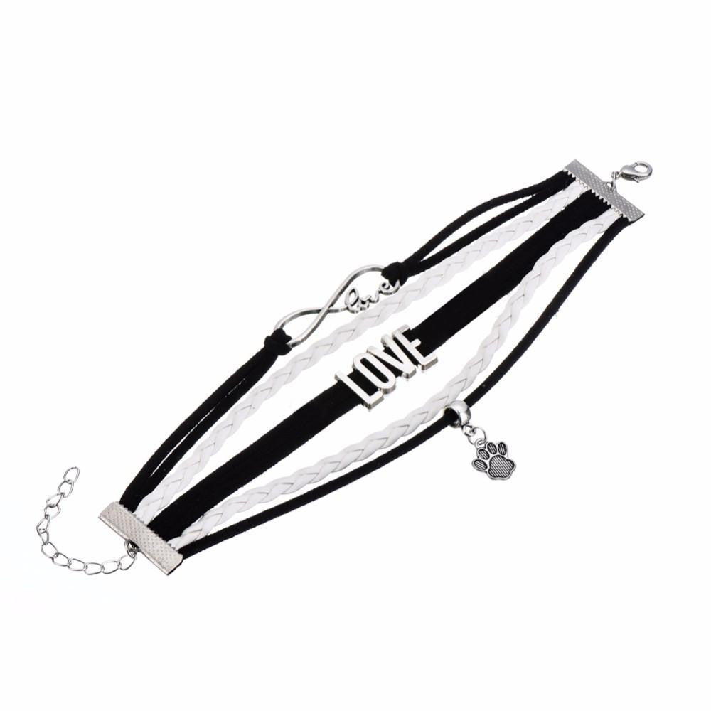 Lovely Antique Silver Plated Infinity Bracelet - WikiWii