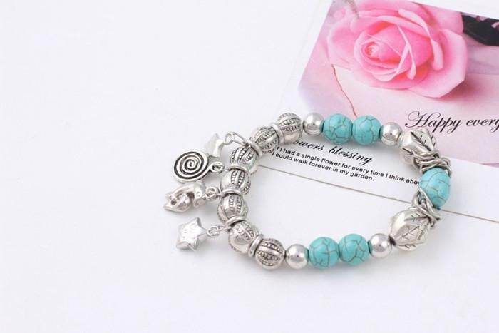 Star Fish turquoise bracelet - WikiWii