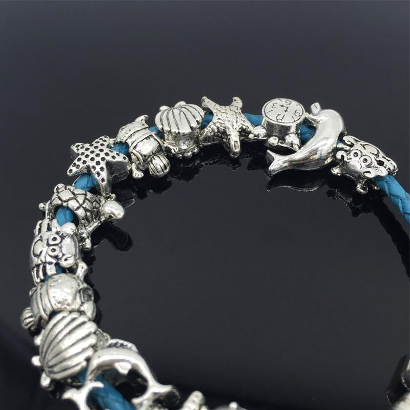 Starfish Sea Turtle Shell Charms Bracelets - WikiWii