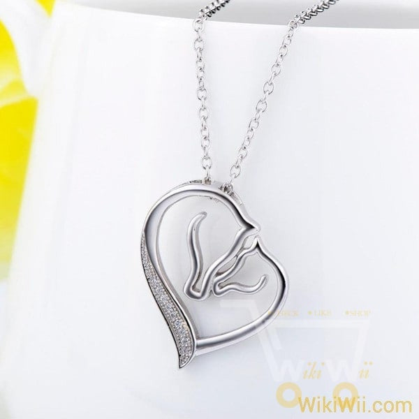 925 Sterling Silver Horse  Necklace - WikiWii