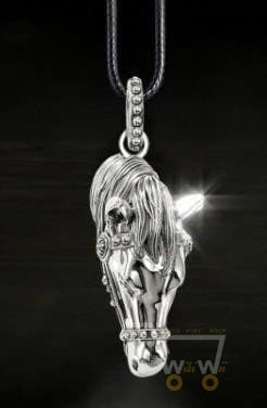 925 sterling silver horse necklace - WikiWii