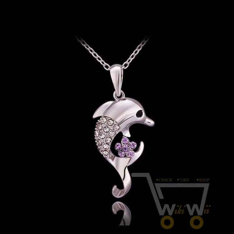 18 Kg Real Gold Plated Dolphins With Cute Flower - WikiWii