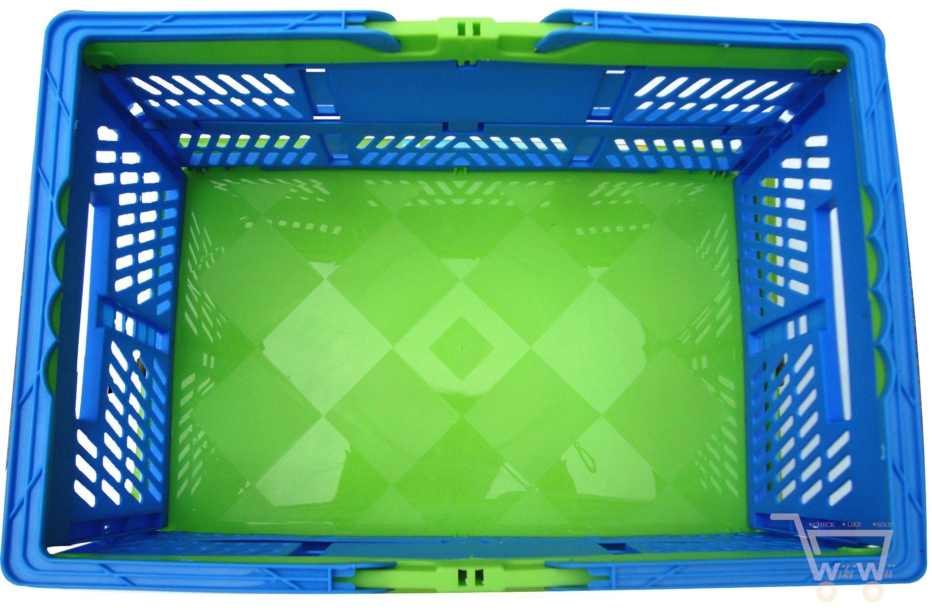 Folding Plastic Basket with handles - WikiWii