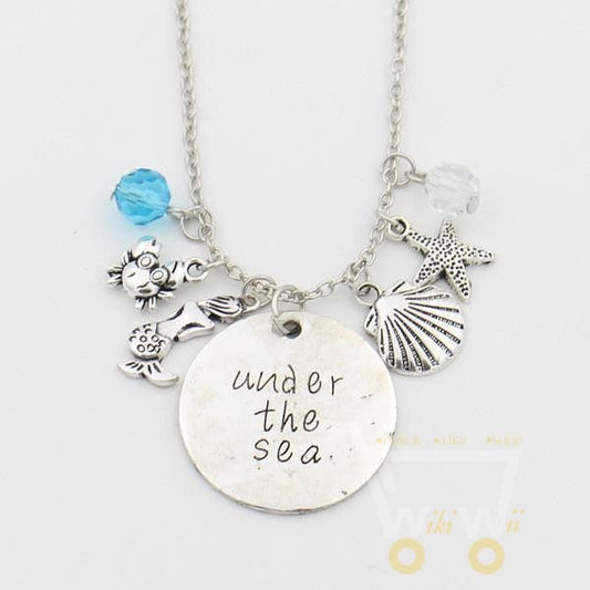 "Under the sea"Mermaid Letter Necklace - WikiWii