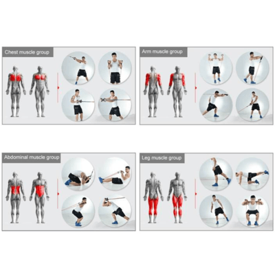 HomeBANDS™ 11PC RESISTANCE BANDS SET - WikiWii