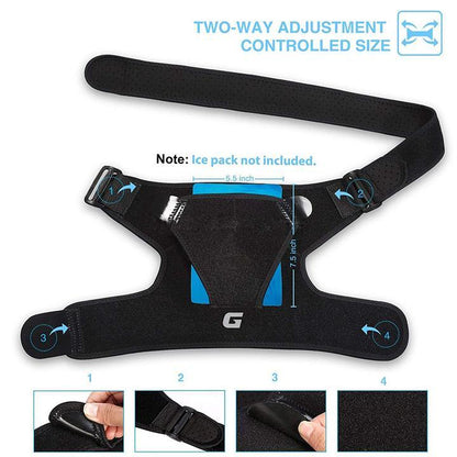 Adjustable Left/Right Shoulder Support Brace - WikiWii