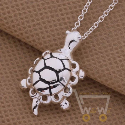 925 Silver Necklaces sea turtle - WikiWii