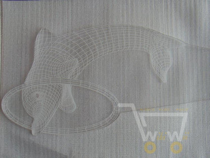 Acrylic Dolphin Colorful LED Night Light - WikiWii