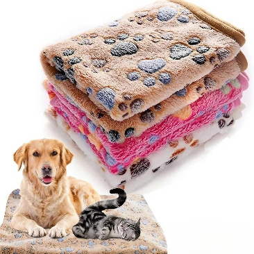 Calming Coral Fleece Pet Blanket