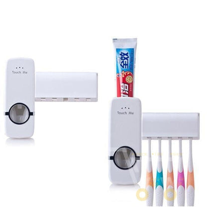 Automatic Toothpaste Dispenser - Toothbrush Holder - WikiWii