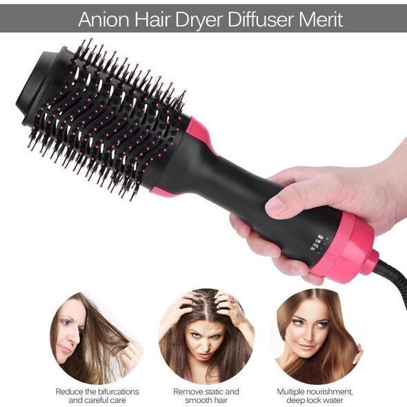 Hair Dryer Brush 2 In 1 Hair Straightener - WikiWii