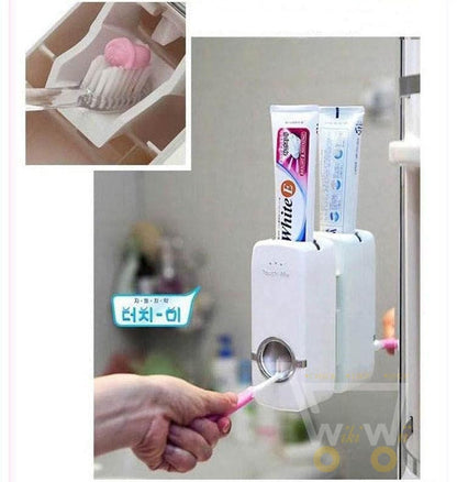 Automatic Toothpaste Dispenser - Toothbrush Holder - WikiWii