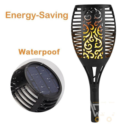 Solar Path Dancing Flame Tiki Torch Light (Two Pack) - WikiWii