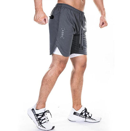 2-in-1 Secure Pocket men Shorts - WikiWii