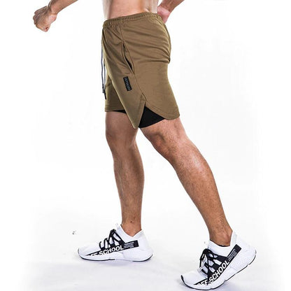 2-in-1 Secure Pocket men Shorts - WikiWii