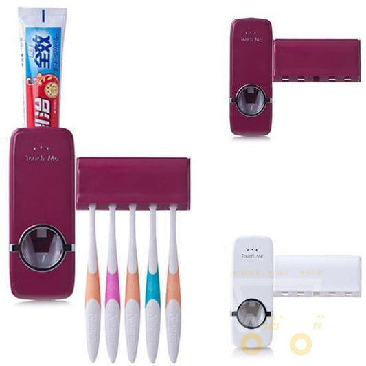 Automatic Toothpaste Dispenser - Toothbrush Holder - WikiWii