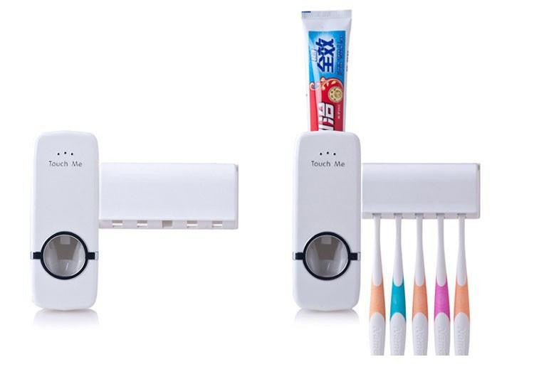 Automatic Toothpaste Dispenser - Toothbrush Holder - WikiWii