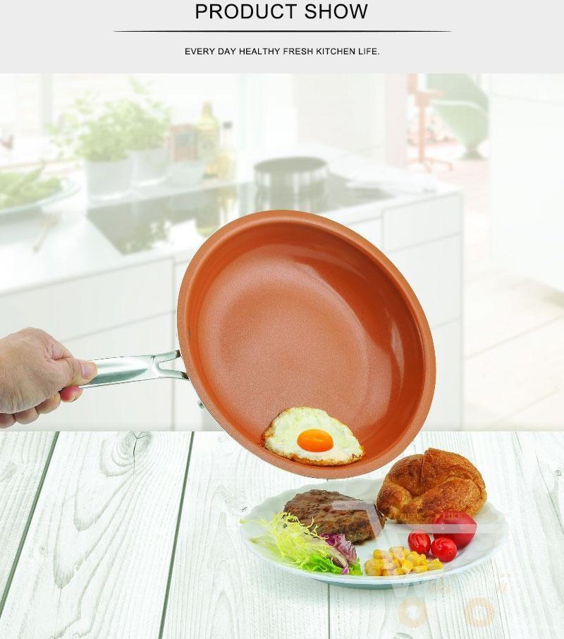 Non-stick Copper Frying Pan with Ceramic Coating - WikiWii