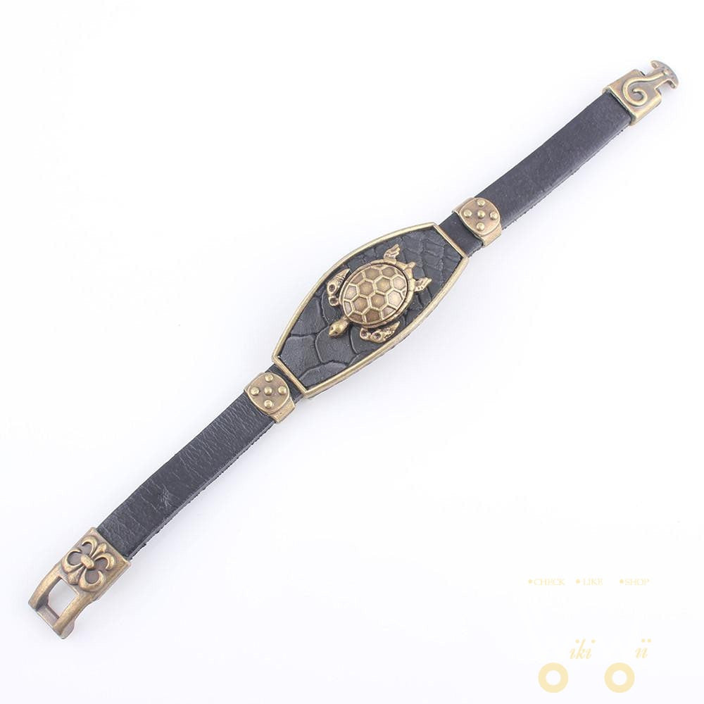 Antique Golden Tone Turtle bracelet - WikiWii