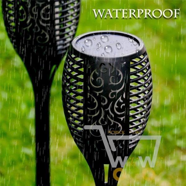 Solar Path Dancing Flame Tiki Torch Light (Two Pack) - WikiWii