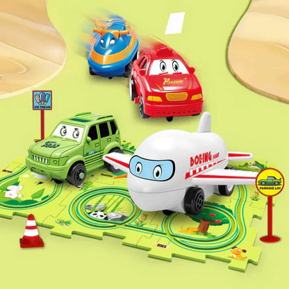 🎁 Best Gift | Kids Car Track Set