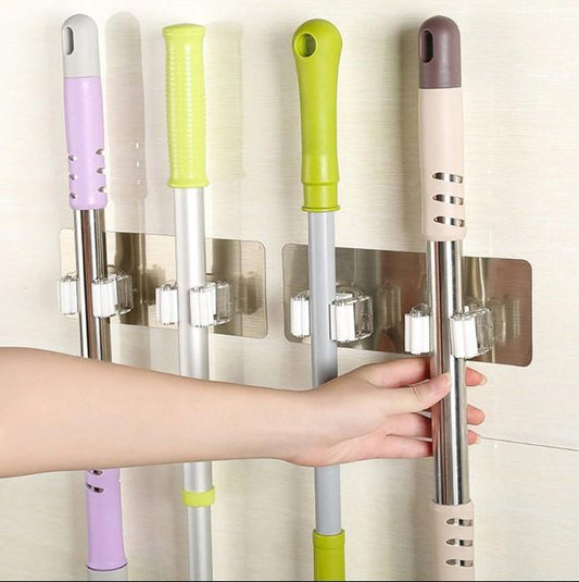 Wall Mop Holder-Broom Organizer/ 1 Piece - WikiWii