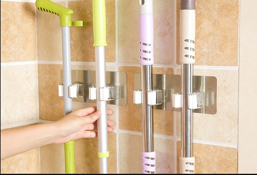 Wall Mop Holder-Broom Organizer/ 1 Piece - WikiWii