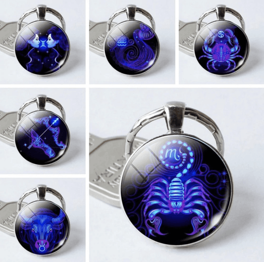 Zodiac Keychain-Glow in the dark - WikiWii