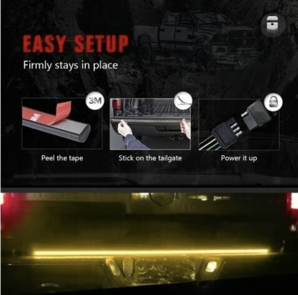 LED Tailgate Lights, Turn Signals And Driving And Reversing Lights