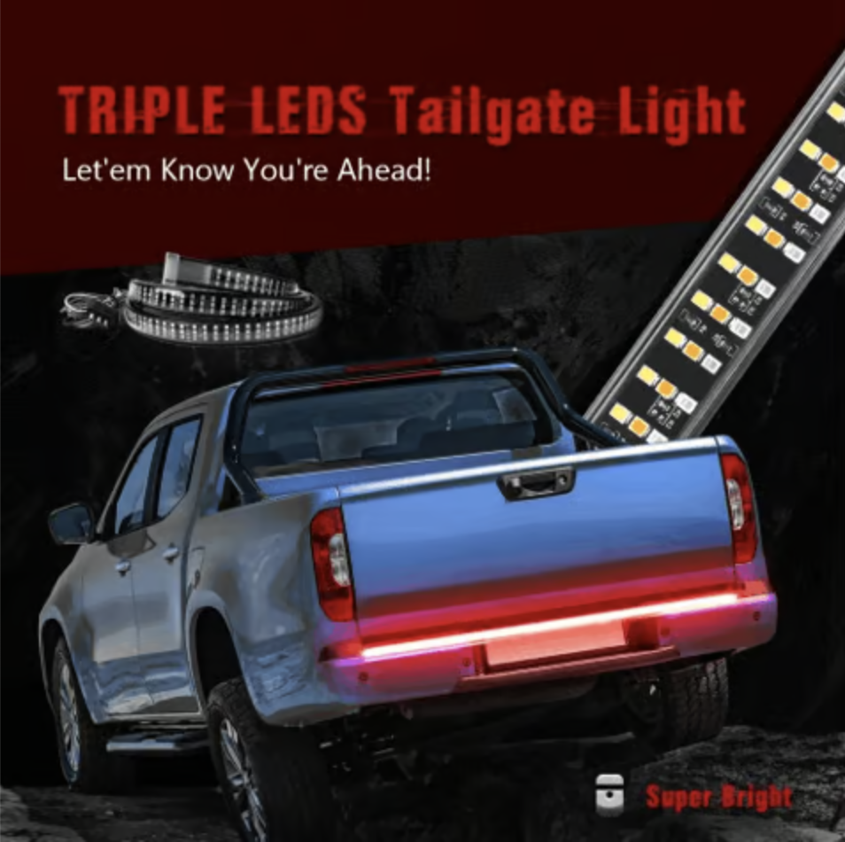 LED Tailgate Lights, Turn Signals And Driving And Reversing Lights