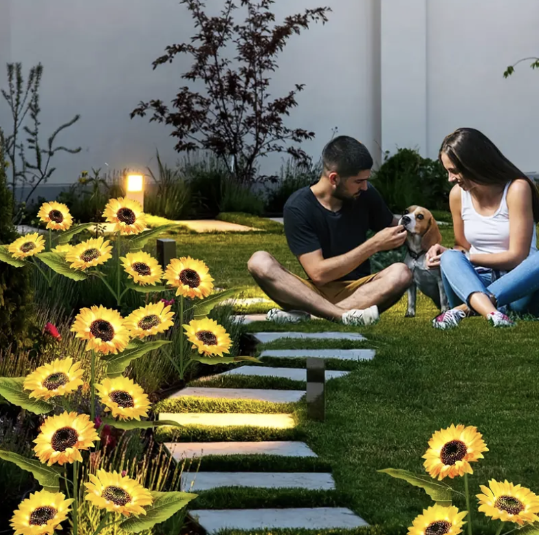 Sunflower Solar Lights