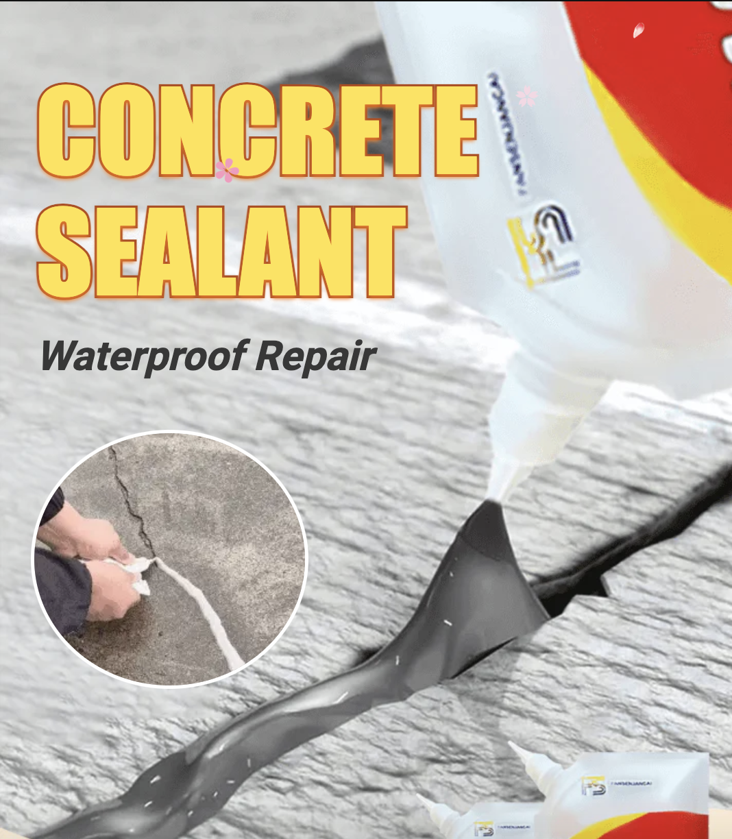 Slab Concrete Crack Waterproof Repair Sealant