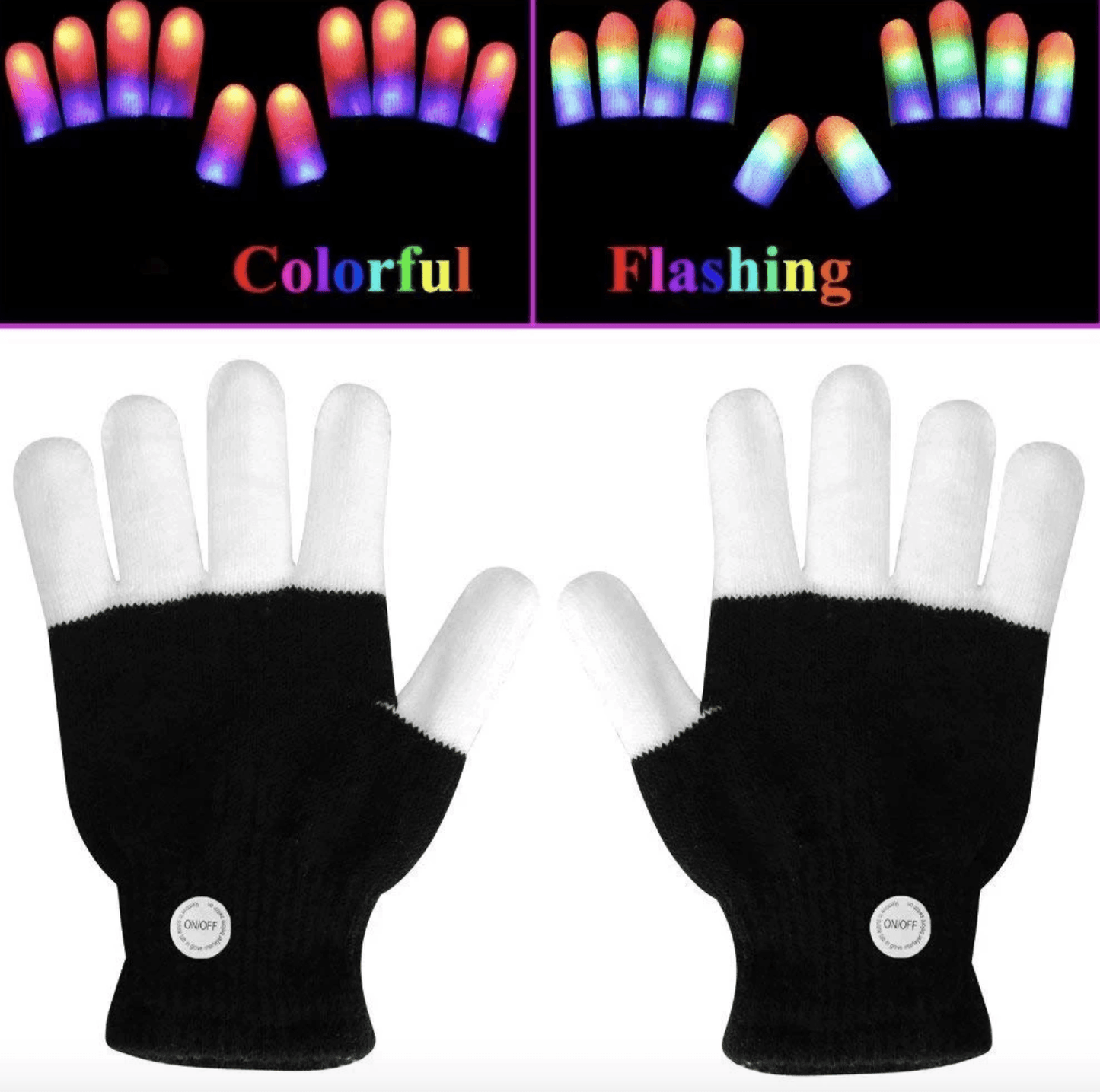 LED GLOVES FINGER LIGHTS - SPECIAL GIFT - WikiWii