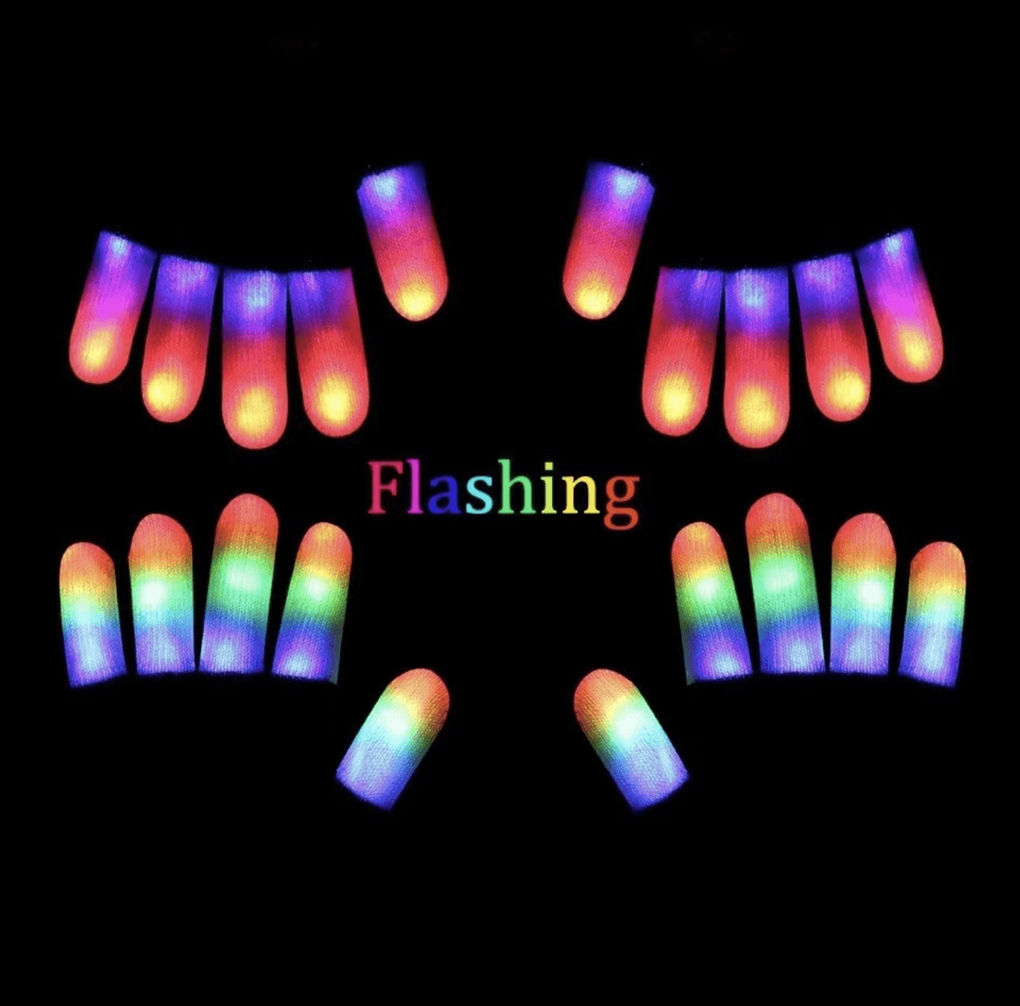 LED GLOVES FINGER LIGHTS - SPECIAL GIFT - WikiWii