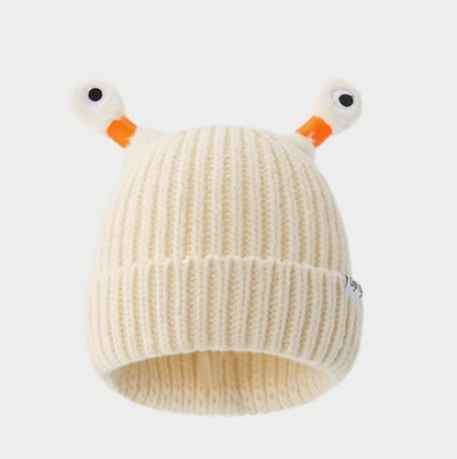 🔥Winter Parent-Child Cute Glowing Little Monster Knit Hat