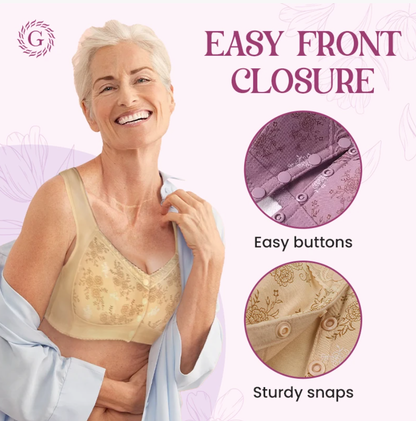 Glamorette - LAST DAY 60% OFF - Cotton Front Closure Bra