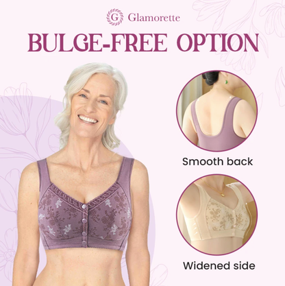 Glamorette - LAST DAY 60% OFF - Cotton Front Closure Bra