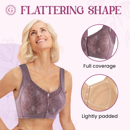 Glamorette - LAST DAY 60% OFF - Cotton Front Closure Bra