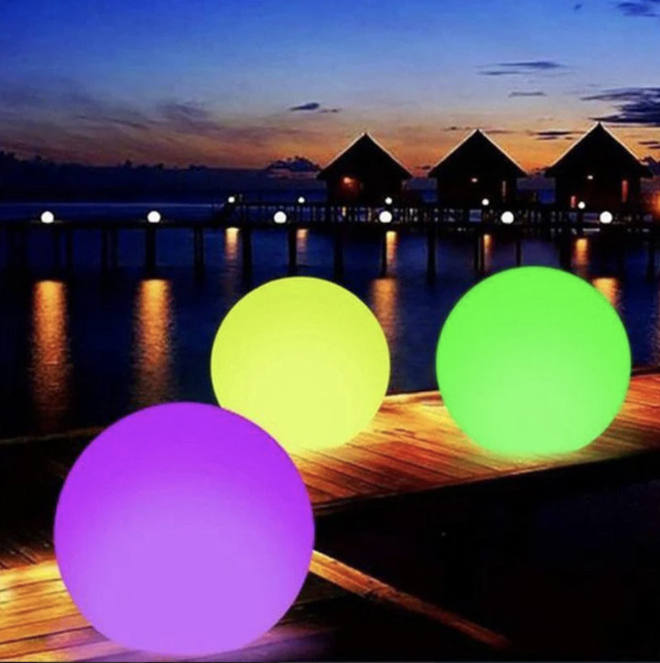 16-color glowing water ball LED light