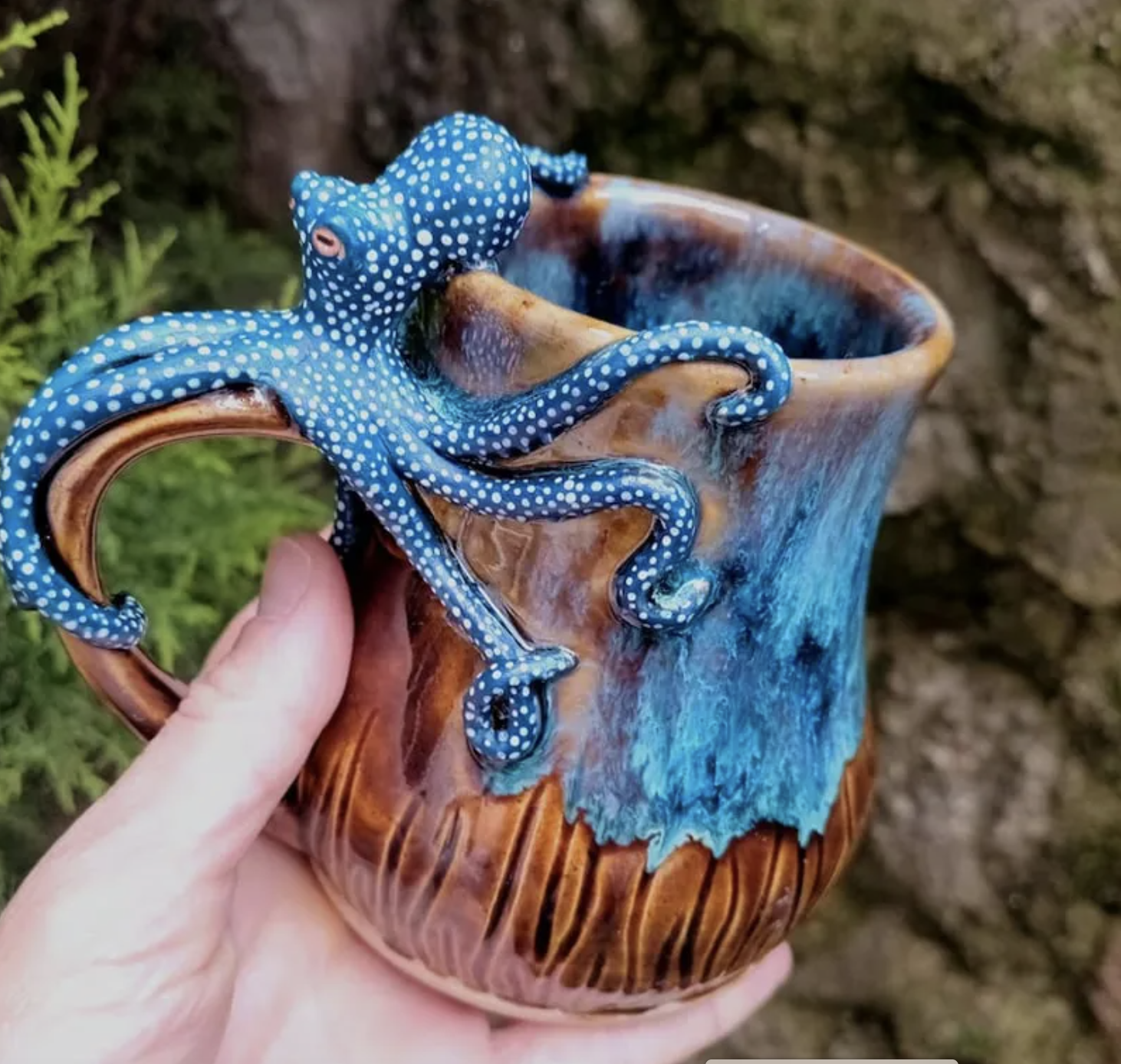 🐙Handmade Octopus Mug