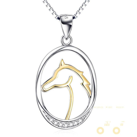 HORSE HEAD CHARM NECKLACE - WikiWii