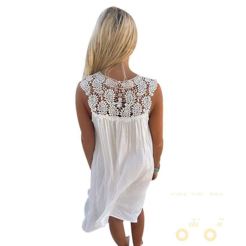 Mini lace Beach Dress - WikiWii