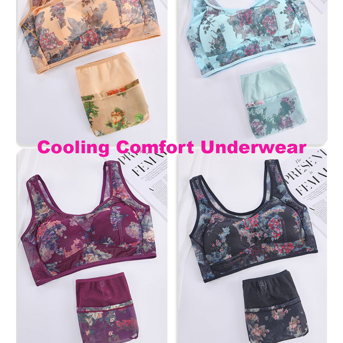 Complete Bra Set With Our Comfort Underwear-Just select True Size and we will ship same bra color