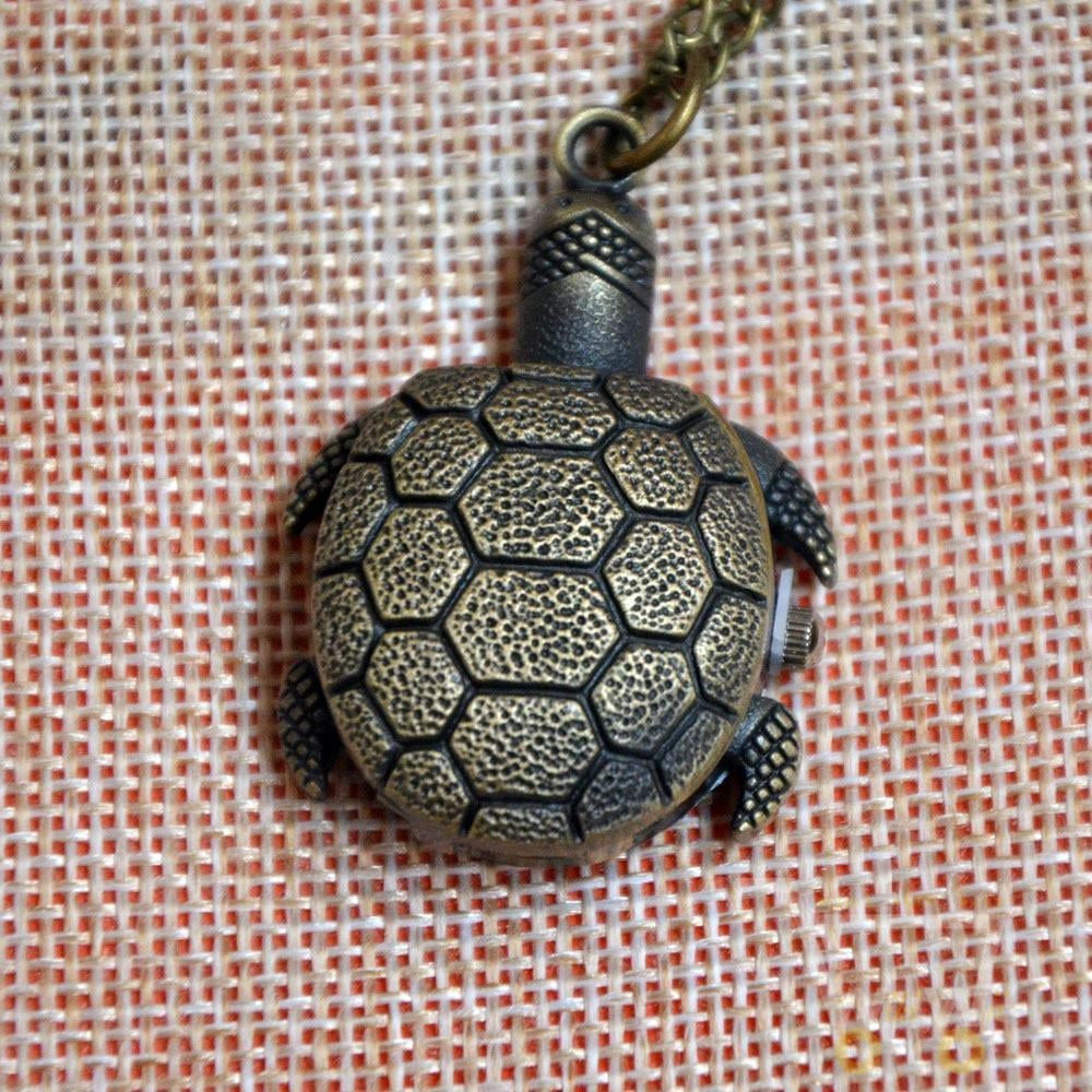 Bronze Turtle  Watch Necklace - WikiWii