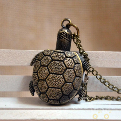 Bronze Turtle  Watch Necklace - WikiWii