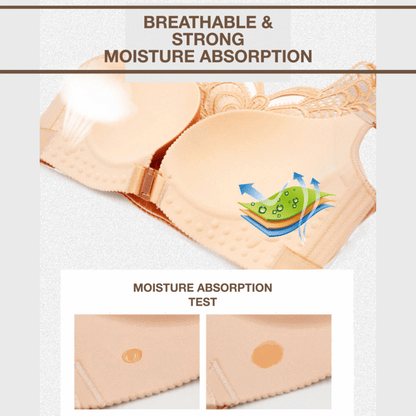 Handmade Butterfly Embroidery Wireless Bra - WikiWii