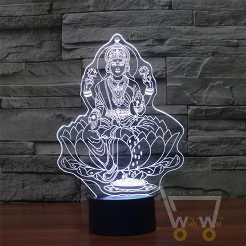 Buddha 7 Color Changing Table Lamp - WikiWii