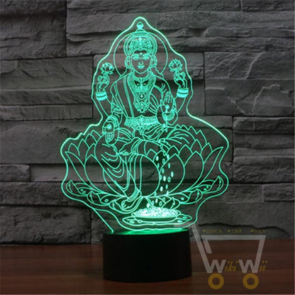 Buddha 7 Color Changing Table Lamp - WikiWii